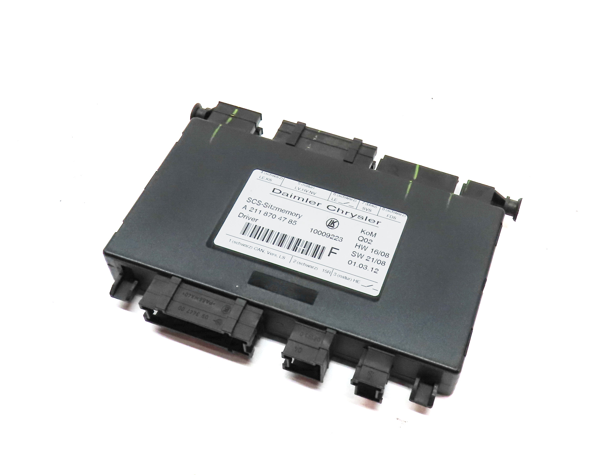 2012 MERCEDES GL350 (X164) FRONT LEFT DRIVER SEAT CONTROL MODULE — exact item pictured